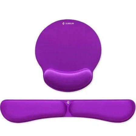 Subblim Ergo Memoryflex Pack Reposamuñecas y Alfombrilla Ergonómica Púrpura Subblim Ergo Memoryflex Pack Reposamuñecas y Alfombrilla Ergonómica Púrpura